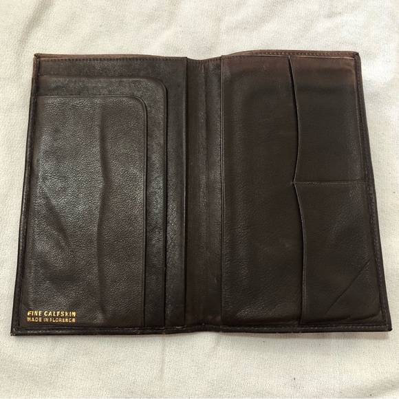 Fine Calfskin Boho  dark brown wallet - Picture 3 of 13